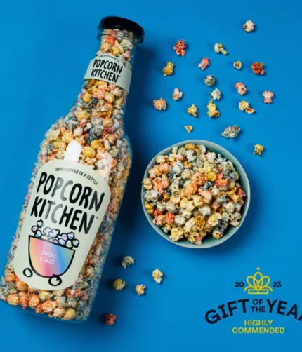 Giant 'moneybox' Popcorn Bottle, Sweet & Salt Rainbow 550g